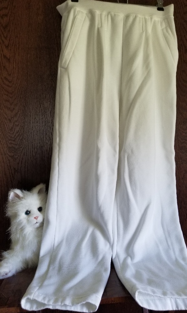 White jogging pants